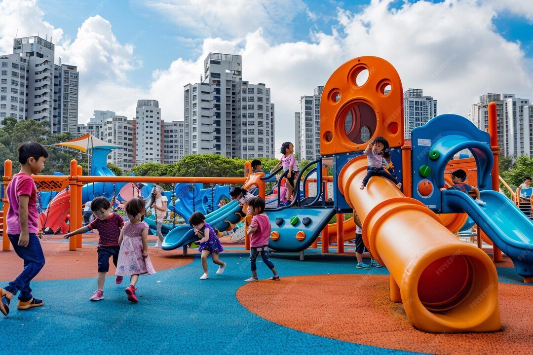 Urban Playground Fun Kids Families Play Structures Games Outdoor Adventures 171965 81723